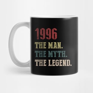 Vintage 1996 The Man The Myth The Legend Gift 24th Birthday Mug